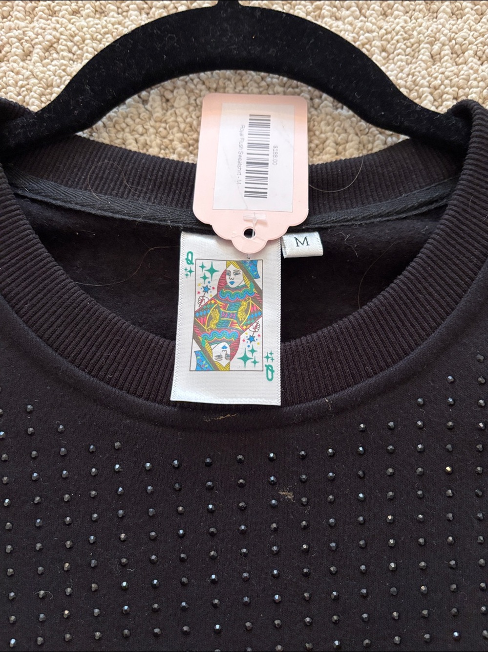 Queen of Sparkles Royal Flush Sweatshirt - Picture 4 of 5